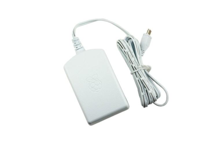 Raspberry Pi 3 Model B Official AC Adapter [White] - Raspberry Pi | VideoGameX